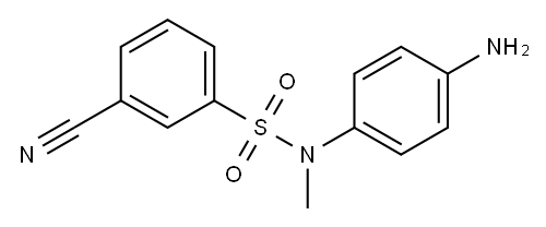 N-(4-aminophenyl)-3-cyano-N-methylbenzene-1-sulfonamide
