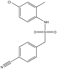 N-(4-chloro-2-methylphenyl)-1-(4-cyanophenyl)methanesulfonamide|