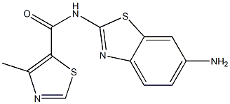 N-(6-amino-1,3-benzothiazol-2-yl)-4-methyl-1,3-thiazole-5-carboxamide