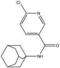 N-(adamantan-1-yl)-6-chloropyridine-3-carboxamide Struktur