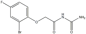 N-(aminocarbonyl)-2-(2-bromo-4-fluorophenoxy)acetamide Structure