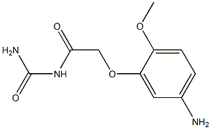 N-(aminocarbonyl)-2-(5-amino-2-methoxyphenoxy)acetamide Structure