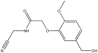 N-(cyanomethyl)-2-[5-(hydroxymethyl)-2-methoxyphenoxy]acetamide Structure