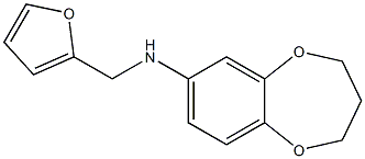N-(furan-2-ylmethyl)-3,4-dihydro-2H-1,5-benzodioxepin-7-amine Structure