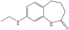2H-1-Benzazepin-2-one,  8-(ethylamino)-1,3,4,5-tetrahydro- Structure