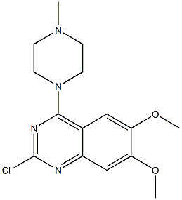 2-chloro-6,7-dimethoxy-4-(4-methyl-1-piperazinyl)quinazoline Structure