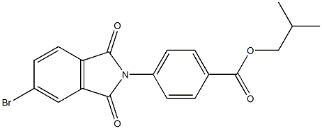 isobutyl 4-(5-bromo-1,3-dioxo-1,3-dihydro-2H-isoindol-2-yl)benzoate Structure