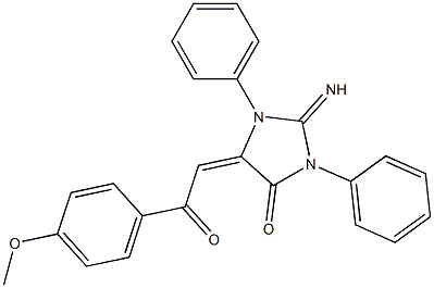  2-imino-5-[2-(4-methoxyphenyl)-2-oxoethylidene]-1,3-diphenylimidazolidin-4-one
