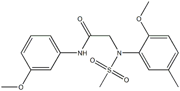 2-[2-methoxy-5-methyl(methylsulfonyl)anilino]-N-(3-methoxyphenyl)acetamide