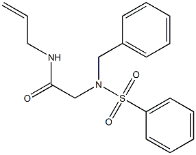 N-allyl-2-[benzyl(phenylsulfonyl)amino]acetamide Structure