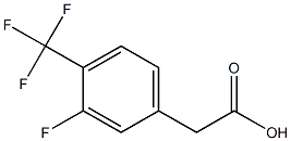3-fluoro-4-trifluoromethylphenylacetic acid Structure