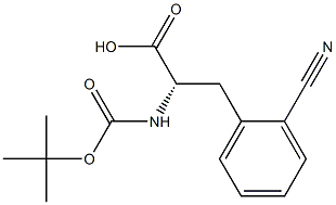 BOC-L-2-氰基苯丙氨酸, , 结构式