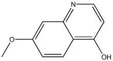 4-羟基-7-甲氧基喹诺啉,,结构式