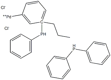 1,3-双二苯基膦丙烷氯化钯,,结构式