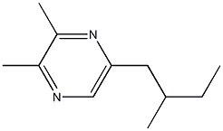2,3-二甲基-5-(2-甲基丁基)吡嗪 结构式