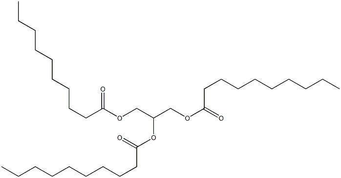 辛酸癸酸三甘油酯,,结构式