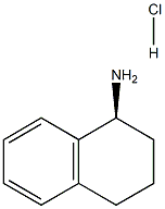 (S)-1,2,3,4-四氢-1-萘胺盐酸盐, , 结构式