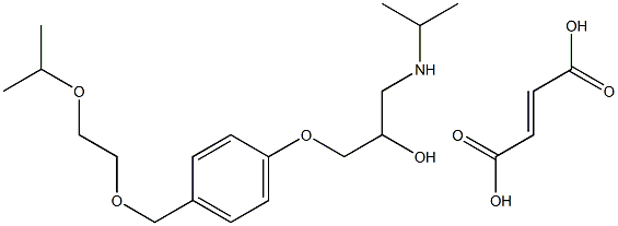Bisoprolol Hemifumarate, , 结构式