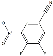 3,4-二氟-5-硝基苯腈 结构式