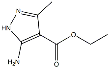 Methyl-4-ethoxycarbonyl-5-amino pyrazole Struktur