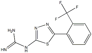 1-(5-(2-(trifluoromethyl)phenyl)-1,3,4-thiadiazol-2-yl)guanidine