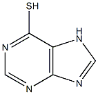 6-MERCAPTOPURINE-3N-OXIDE Structure