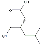 (S)-(+)-3-Aminomethyl-5-methylhexanoicacid Structure