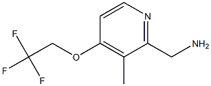[3-Methyl-4-(2,2,2-trifluoroethoxy)pyridin-2-yl]methylamine Structure