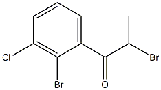 2-Bromo-1-(2-bromo-3-chlorophenyl)propan-1-one Structure