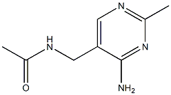 2-Methyl-4-amino-5-acetylaminomethyl pyrimidine Struktur