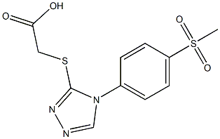 2-{[4-(4-methanesulfonylphenyl)-4H-1,2,4-triazol-3-yl]sulfanyl}acetic acid