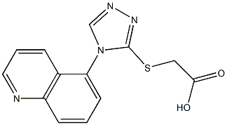 2-{[4-(quinolin-5-yl)-4H-1,2,4-triazol-3-yl]sulfanyl}acetic acid
