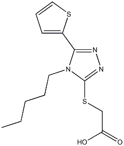 2-{[4-pentyl-5-(thiophen-2-yl)-4H-1,2,4-triazol-3-yl]sulfanyl}acetic acid