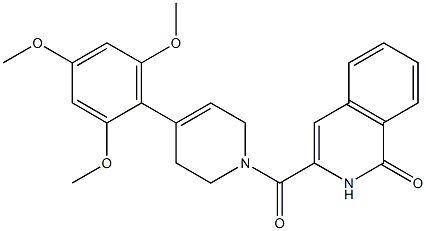 1(2H)-Isoquinolinone,  3-[[3,6-dihydro-4-(2,4,6-trimethoxyphenyl)-1(2H)-pyridinyl]carbonyl]-|