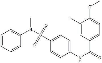 3-iodo-4-methoxy-N-{4-[(methylanilino)sulfonyl]phenyl}benzamide