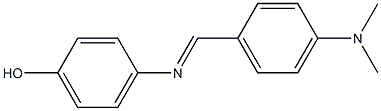 4-({(E)-[4-(dimethylamino)phenyl]methylidene}amino)phenol Struktur