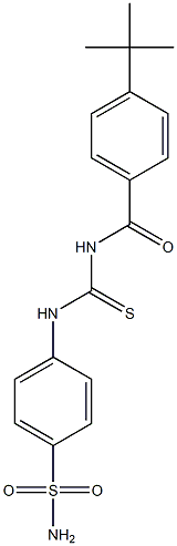 4-[({[4-(tert-butyl)benzoyl]amino}carbothioyl)amino]benzenesulfonamide