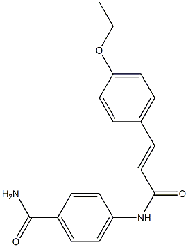 4-{[(E)-3-(4-ethoxyphenyl)-2-propenoyl]amino}benzamide Struktur