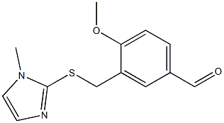  4-methoxy-3-{[(1-methyl-1H-imidazol-2-yl)sulfanyl]methyl}benzaldehyde