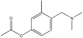 酢酸4-ジメチルアミノメチル-3-メチルフェニル 化学構造式