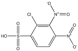 2-Chloro-3,4-dinitrobenzenesulfonic acid Structure