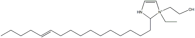 1-Ethyl-2-(11-hexadecenyl)-1-(2-hydroxyethyl)-4-imidazoline-1-ium Struktur
