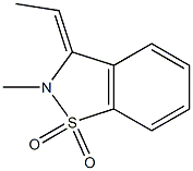 (3Z)-2,3-Dihydro-3-ethylidene-2-methyl-1,2-benzisothiazole 1,1-dioxide Structure
