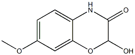 7-Methoxy-2-hydroxy-2H-1,4-benzooxazine-3(4H)-one Structure