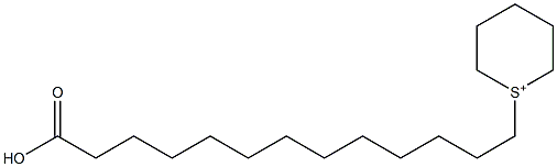 1-(12-Carboxydodecyl)hexahydrothiopyrylium 结构式