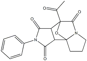 4-Acetyl-7,8-dihydro-2-phenyl-8bH-4,8a-epoxy-6H-2,5a-diaza-as-indacene-1,3,5(2H,3aH,4H)-trione