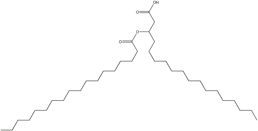 3-オクタデカノイルオキシオクタデカン酸 化学構造式