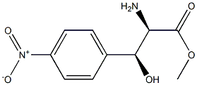 (2R,3S)-2-Amino-3-hydroxy-3-(4-nitrophenyl)propionic acid methyl ester Structure