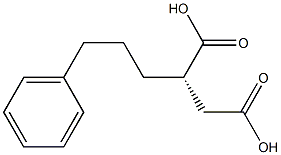 [S,(-)]-(3-Phenylpropyl)succinic acid Structure