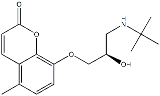8-[(R)-3-[(1,1-Dimethylethyl)amino]-2-hydroxypropoxy]-5-methyl-2H-1-benzopyran-2-one